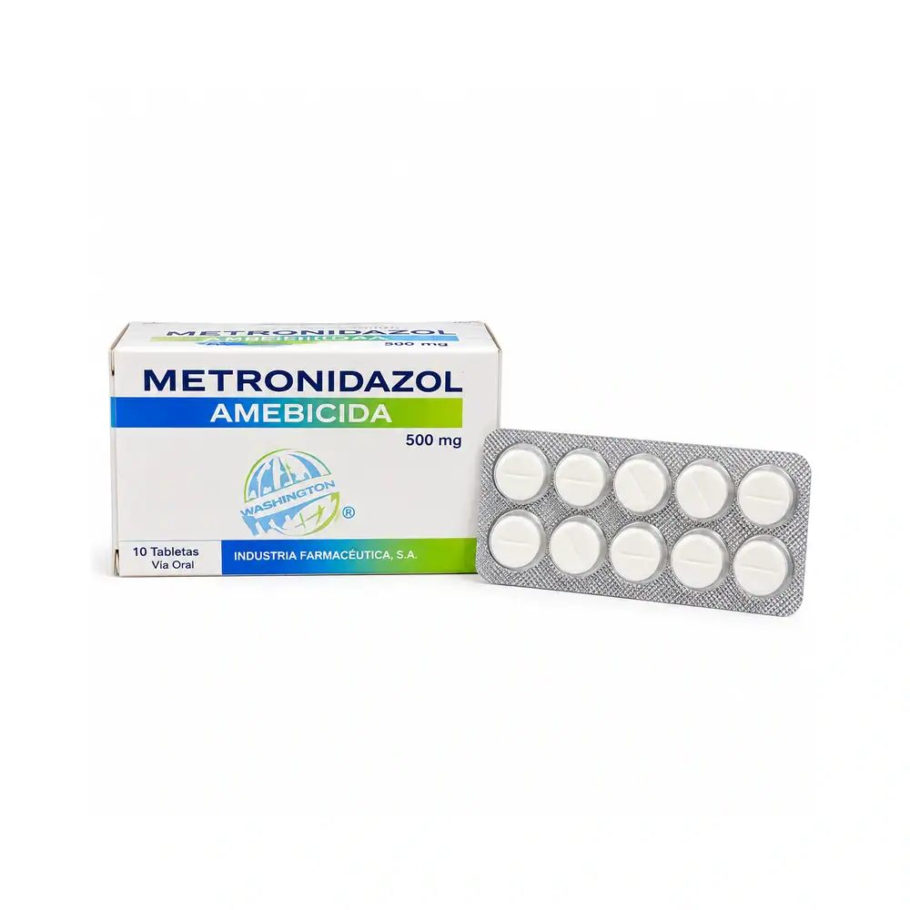 Metronidazol Washington 500MG Blíster 10 Tabletas