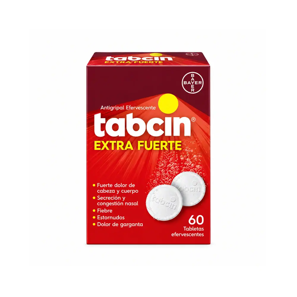 Tabcin Efervescente Extra Fuerte 60 Tabletas