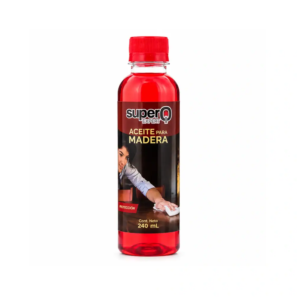 Aceite para Madera Rojo 240 ML Super Q