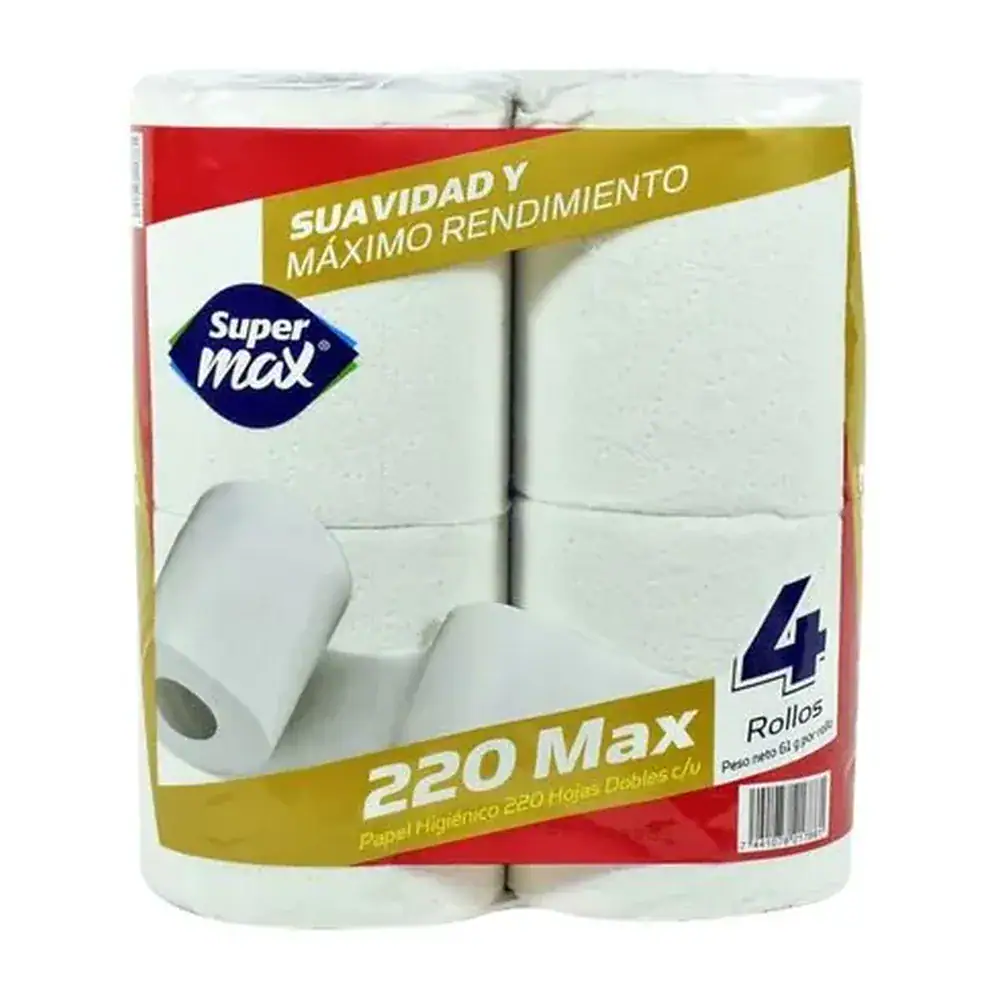 Papel Higiénico Suli 220 Hojas Dobles 4 Rollos