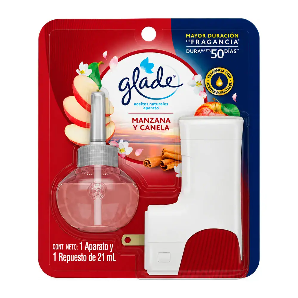 Aceites Naturales Aparato Glade Manzana y Canela 21 ml