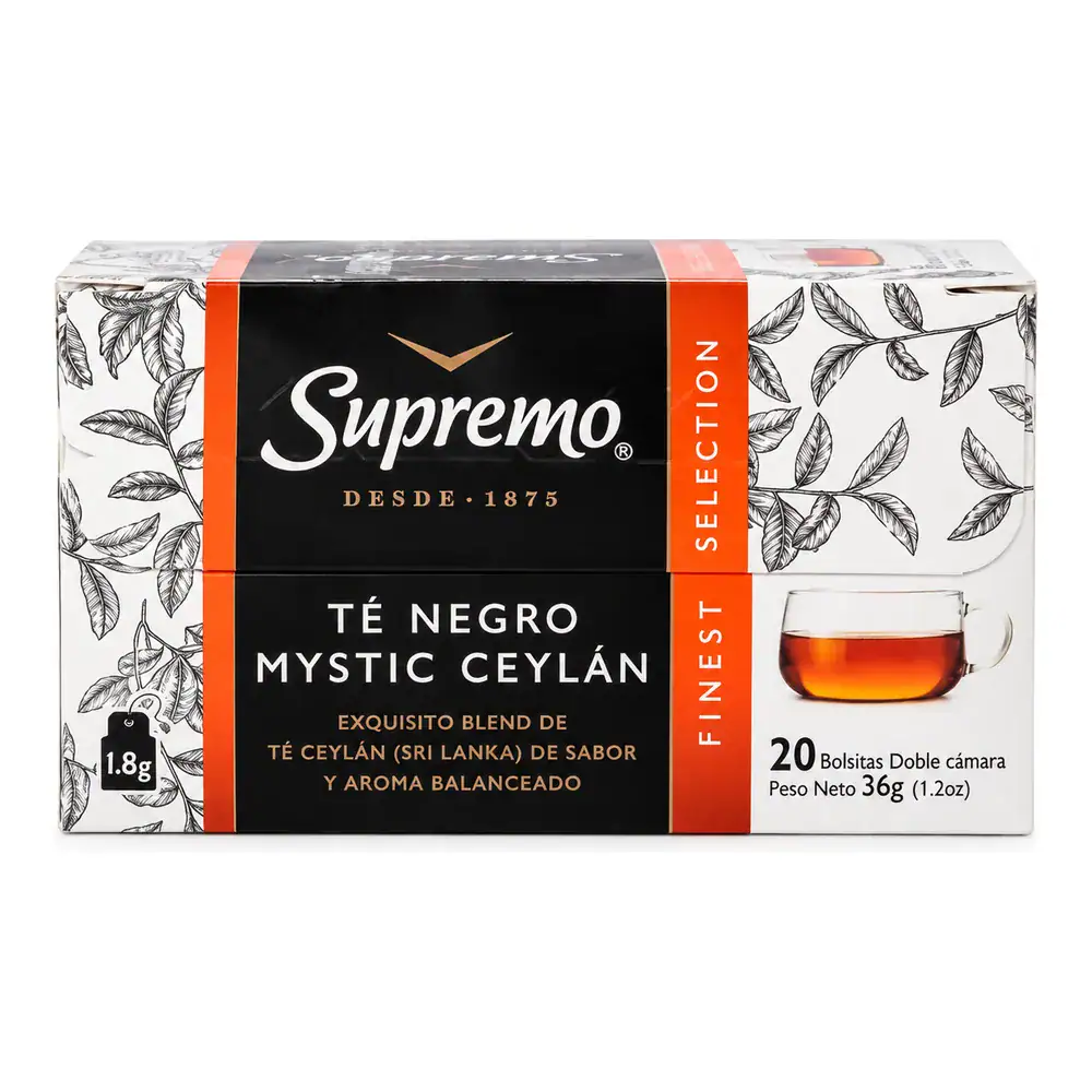 Té Negro Mystic Ceylán Supremo 20 Bolsitas