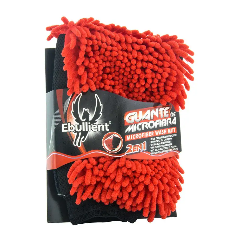 Guante de Microfibra 2 en 1 Ebullient Rojo