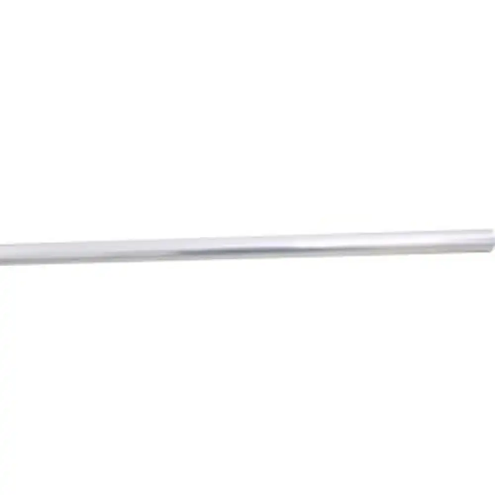Tubo Cortinero de Aluminio 200 cm liso plateado