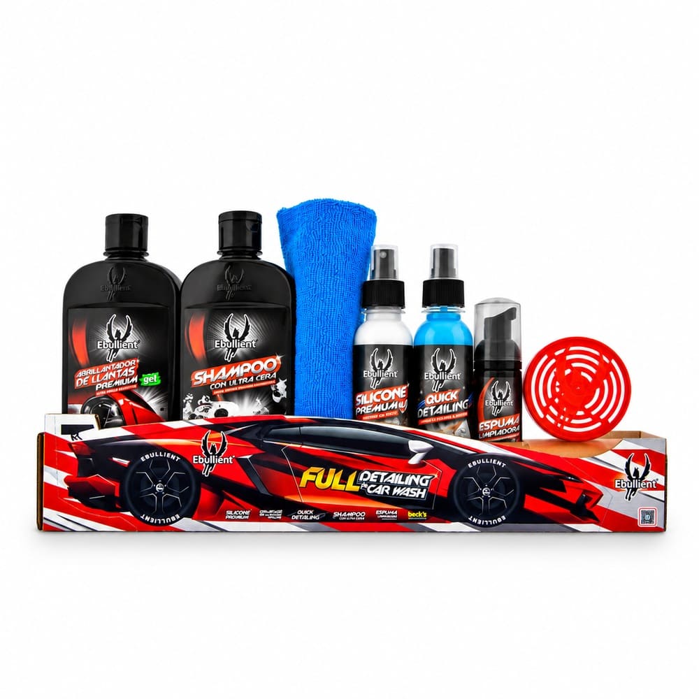 Kit Ebullient Up Full Detailing & Car Wash para limpieza y cuidado de vehículos