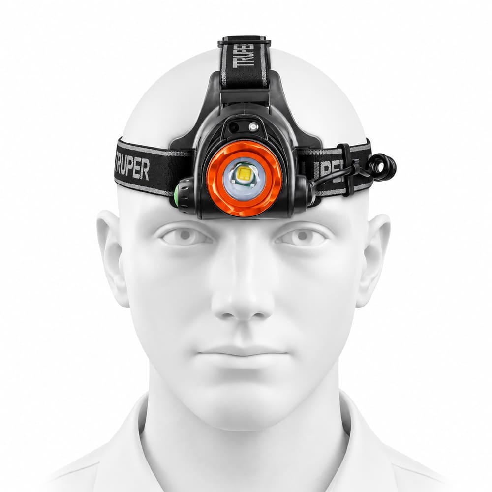 Linterna LED recargable para cabeza Truper Expert LI-CA-300R de 300 lúmenes