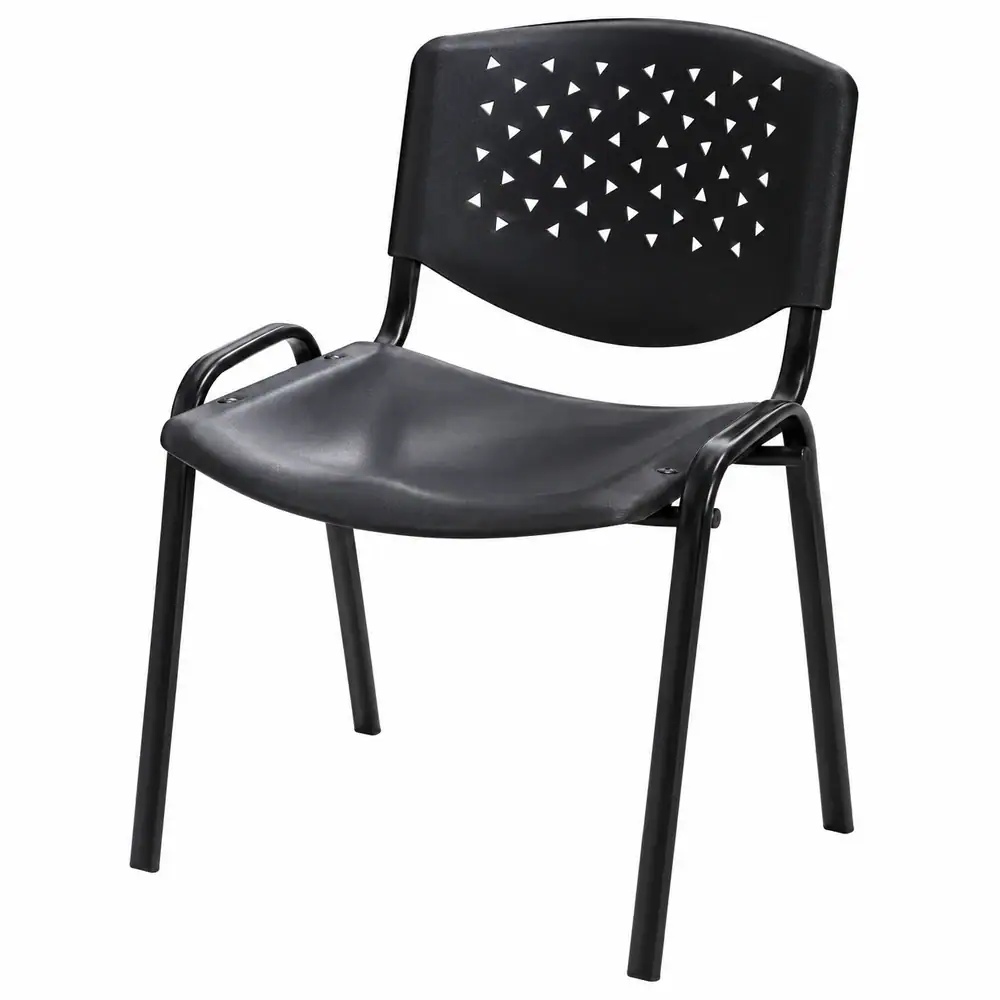 Silla de Espera Metal y Plástico 150 kg negra
