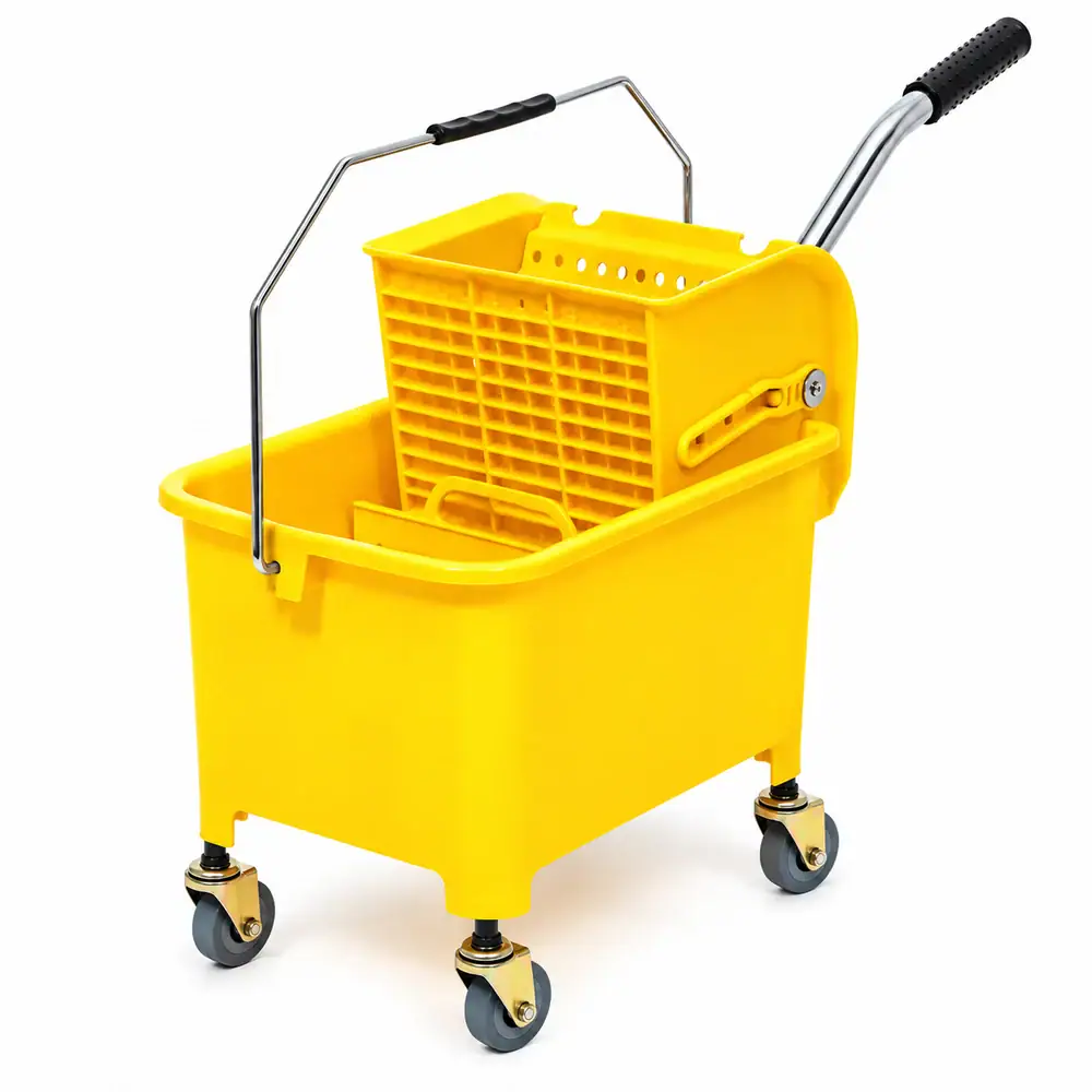 Carreta para limpieza con cubeta de 15 litros