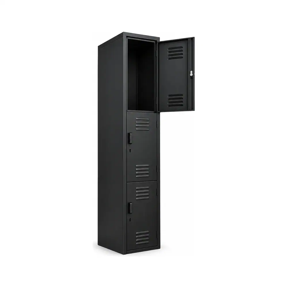 Locker 3 puertas 180 x 28 x 38 cm con armella para candado