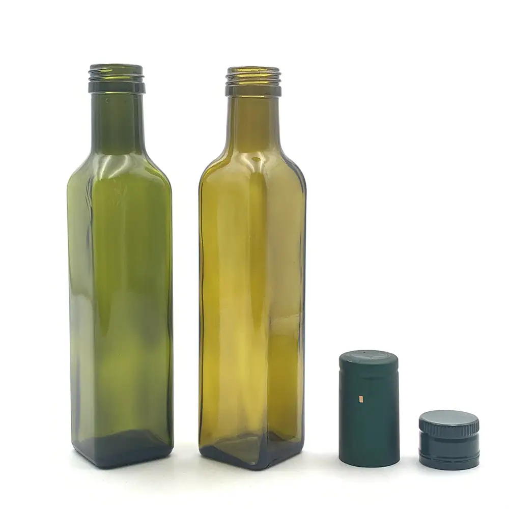 250ml Green Glass Olive Oil Bottle