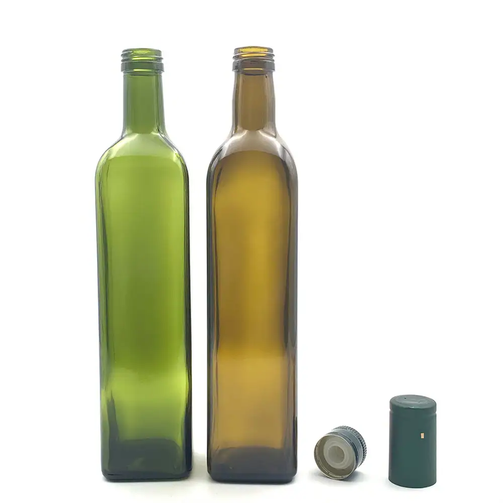 750ml Green Glass Olive Oil Bottle Manufacturer