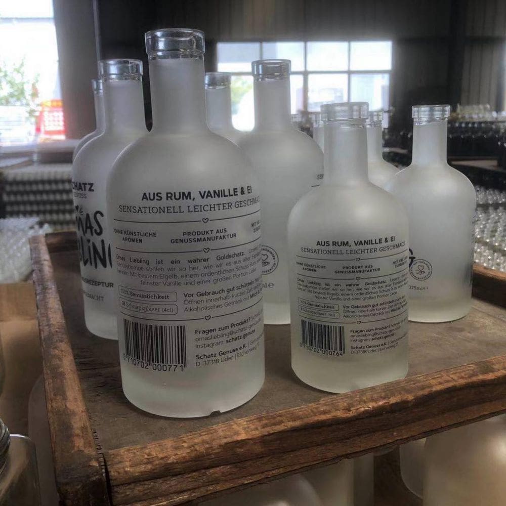 Wholesale Spirit Bottles | 750ml | Nordic/Oregon 1 Frosted spirit bottle