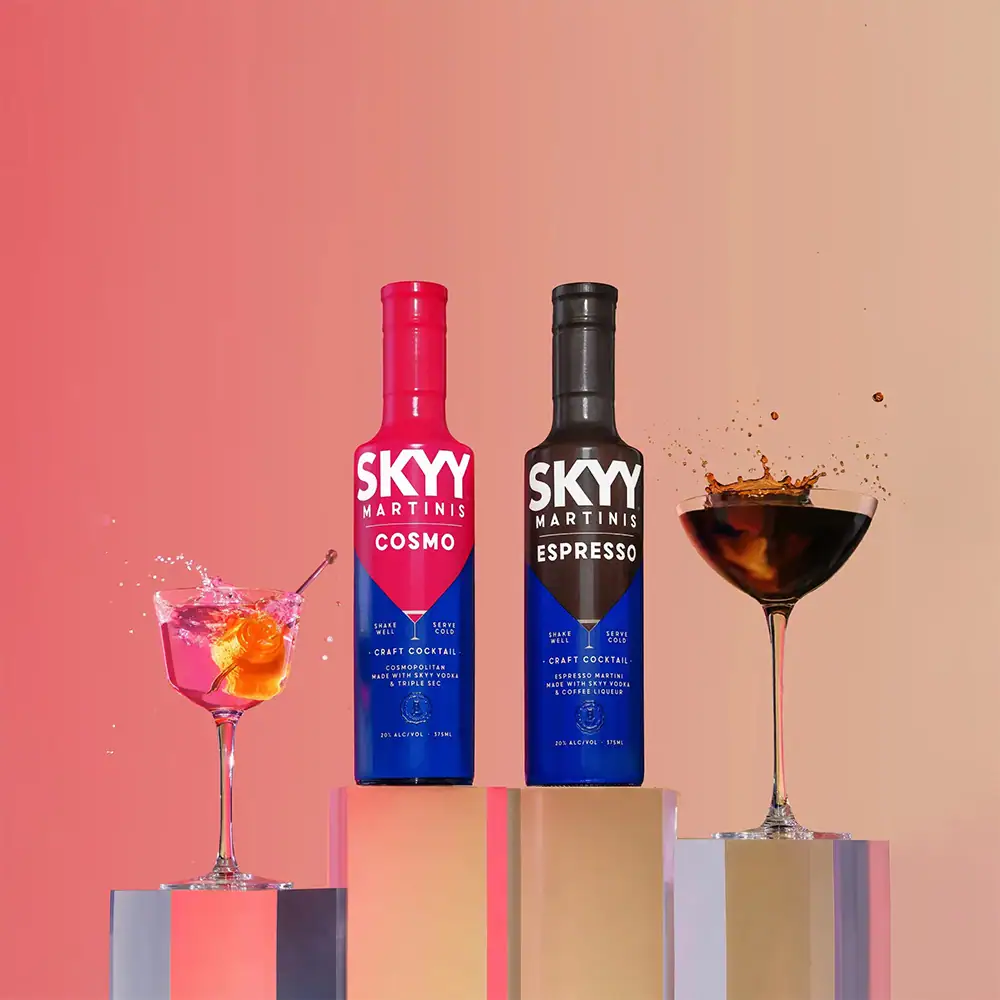 SKYY vodka bottle