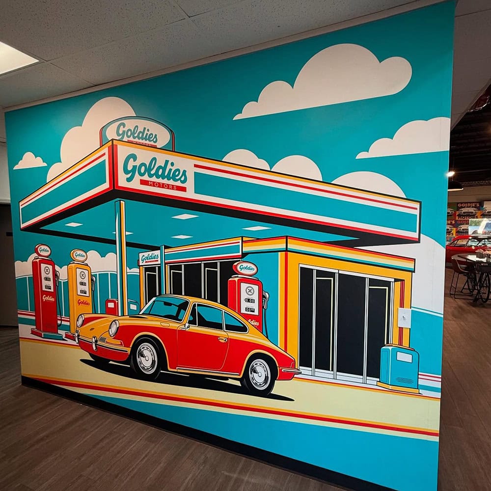 Goldies Motors Wall Wrap