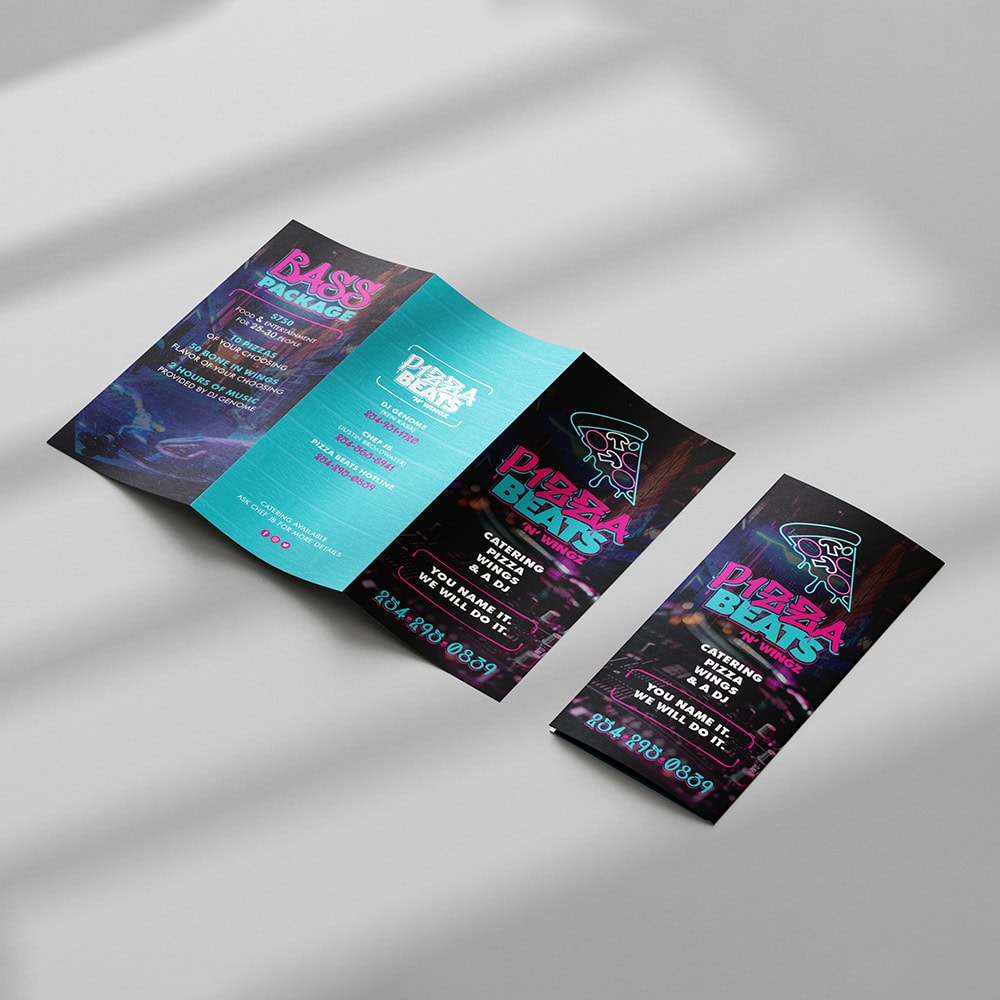 Pizza Beats Brochure Design