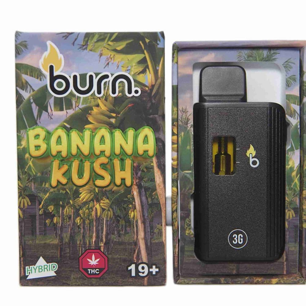 This is an image of Hybrid Vape Burn Disposable - Banana Kush