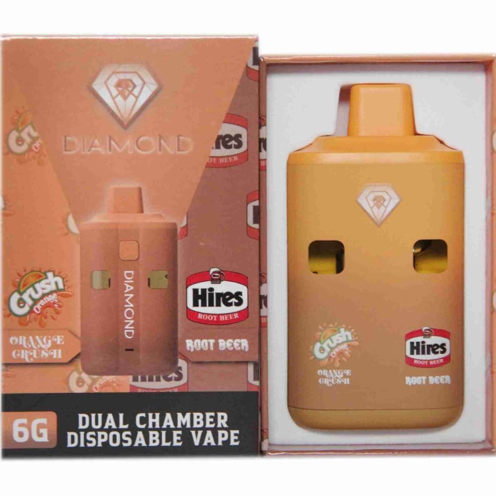 Diamond concentrates orange crush root beer vape dual chamber vape