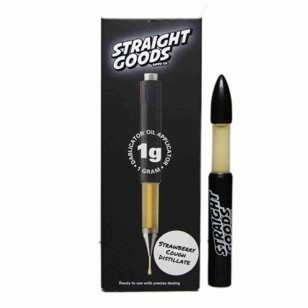 ! New Product ! Straight Goods Dablicators – Strawberry Cough Distillate (1g)