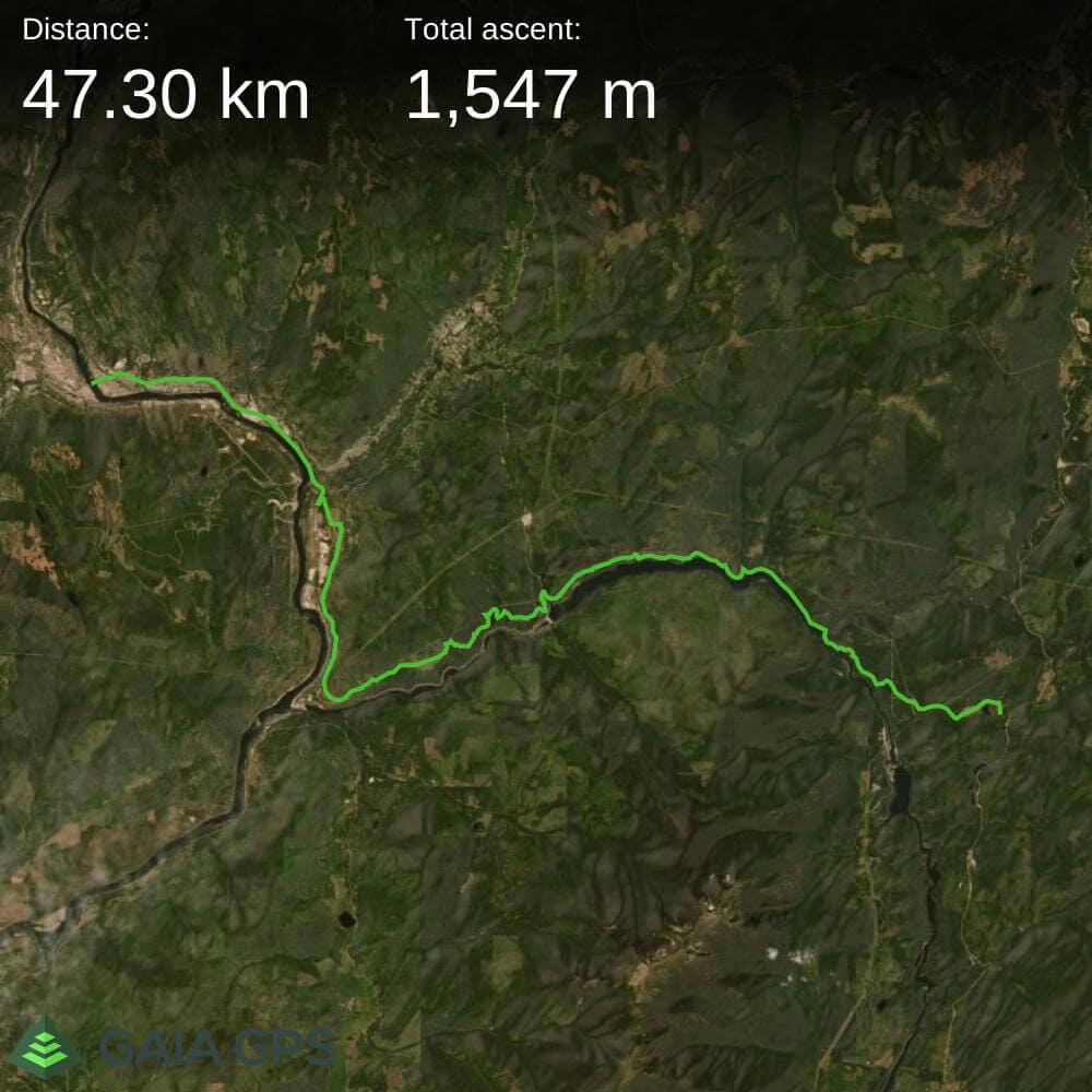a map of the Pend d'oreille motorcycle route