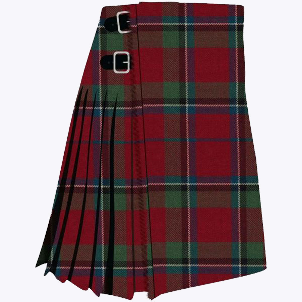 sinclair red muted tartan kilt 1.jpeg