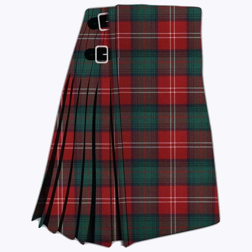 chisholm red modern tartan kilt.jpg