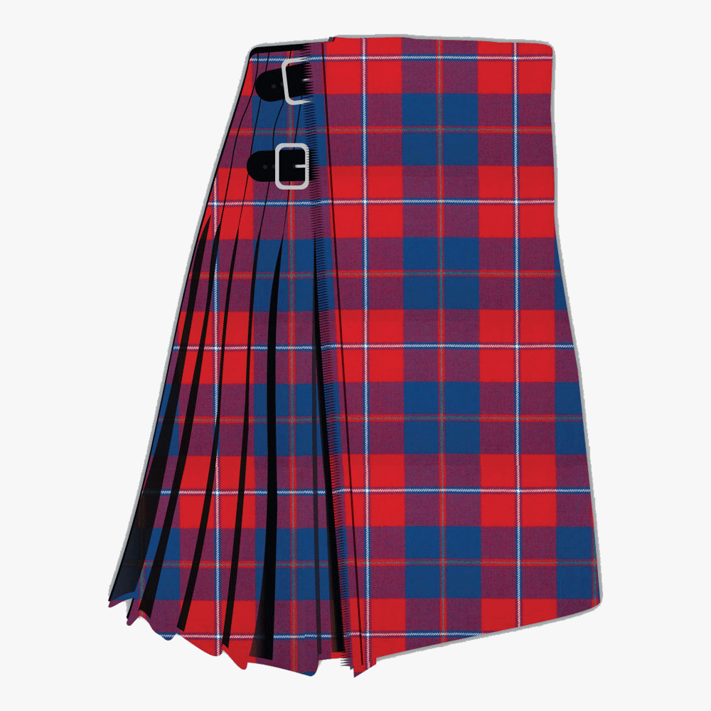galloway red modern tartan kilt.png