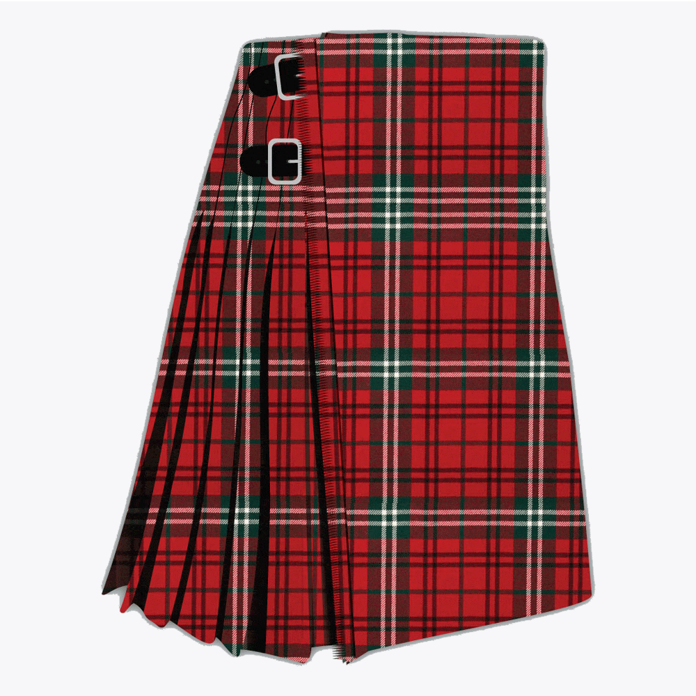 morrison red modern tartan kilt.gif