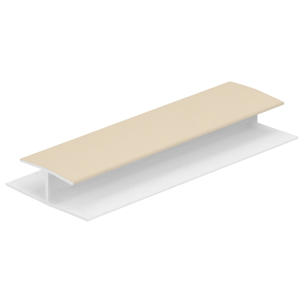 H-verbindingprofiel 10mm - Licht ivoor - Classic (met houtnerf)