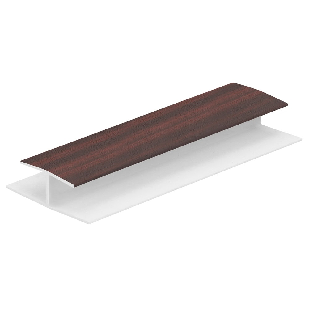 H-verbindingprofiel 10mm - Mahonie - Classic (met houtnerf)