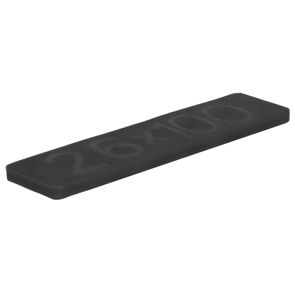 Glasblokje 6x26x100mm 1000 stuks - Zwart
