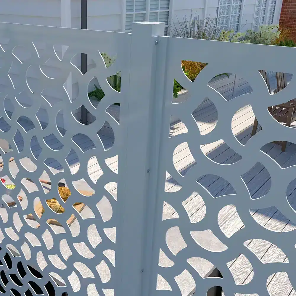 Trex Privacy Outdoor Privacy Screens Attachement to Post