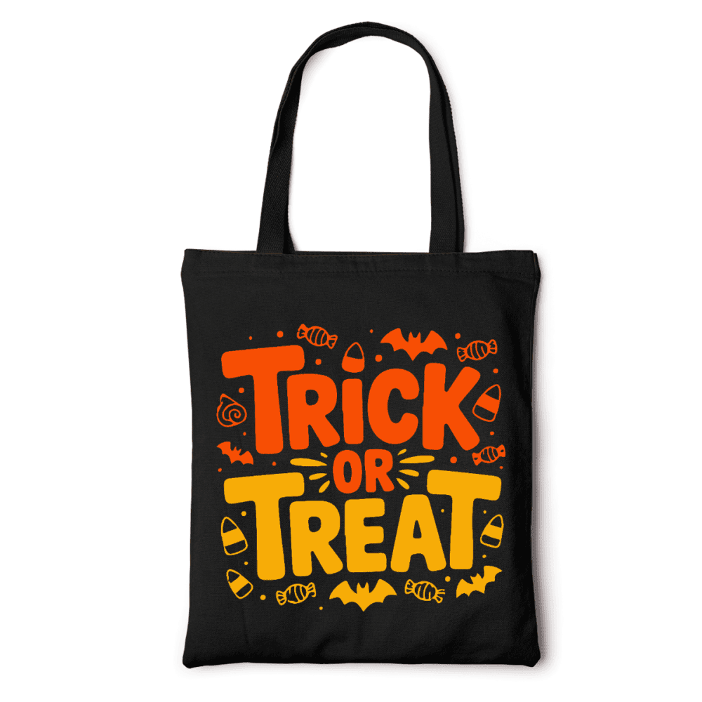 trick or trat tote bag
