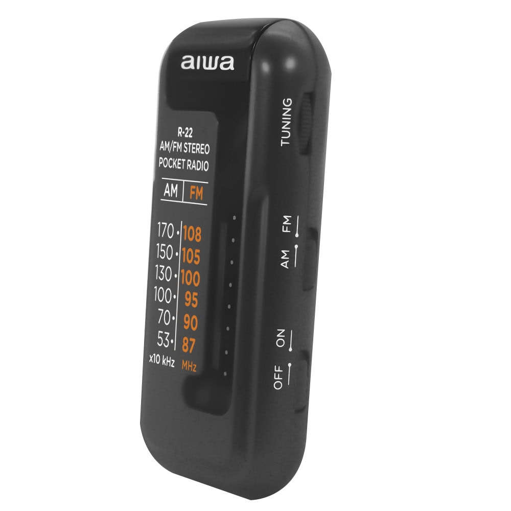 Джобно радио със слушалки Aiwa R-22BK, черен - 3