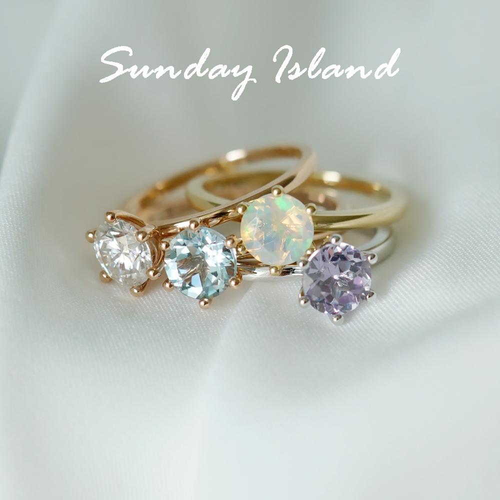 Solitaire Aquamarine Ring - Madeline - Image 7