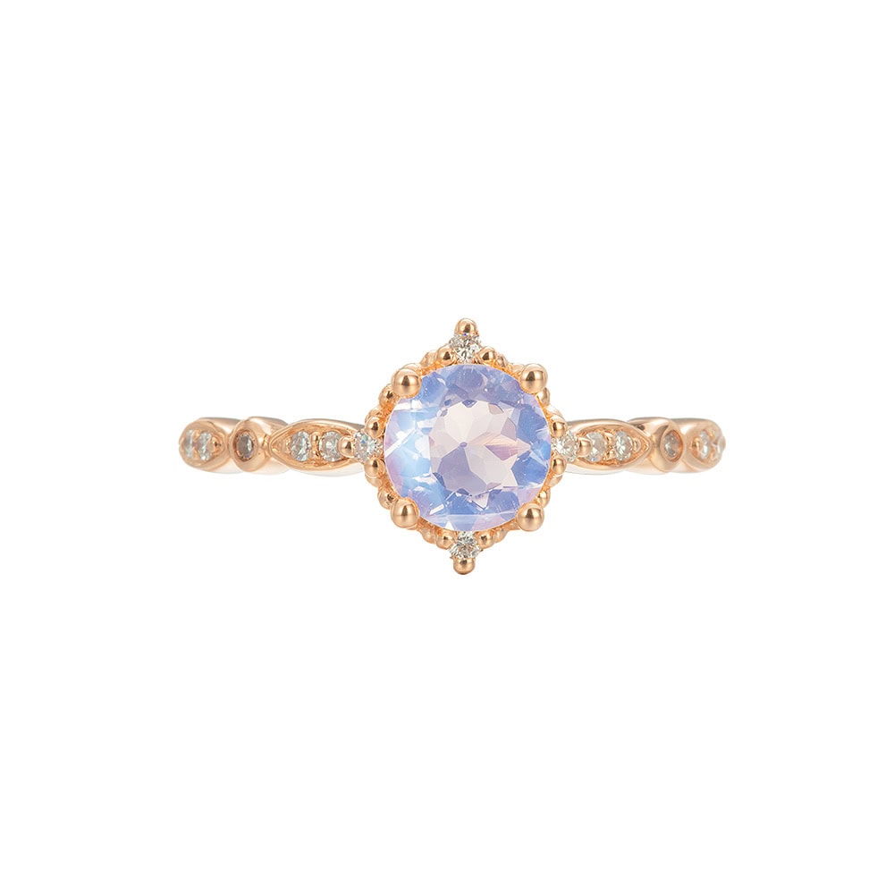 Vintage Blue Moonstone Ring - Delilah