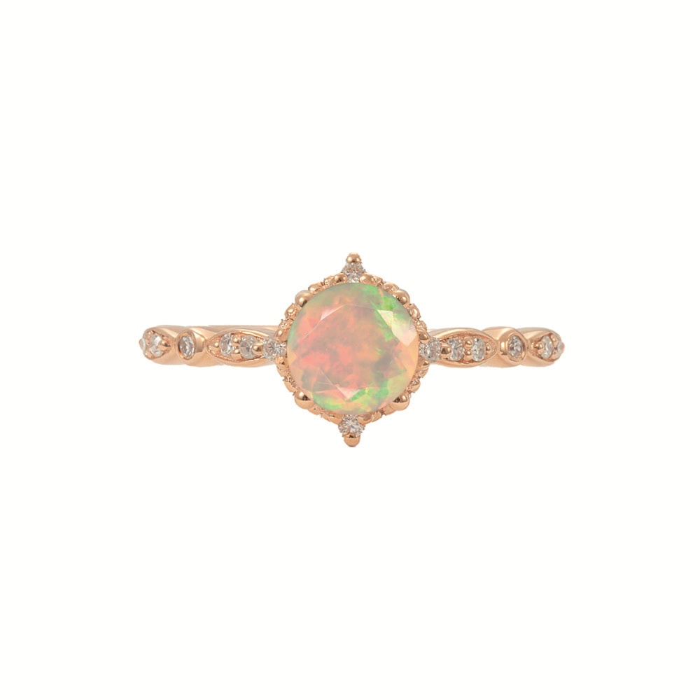 Vintage Inspired Opal Ring - Annabelle