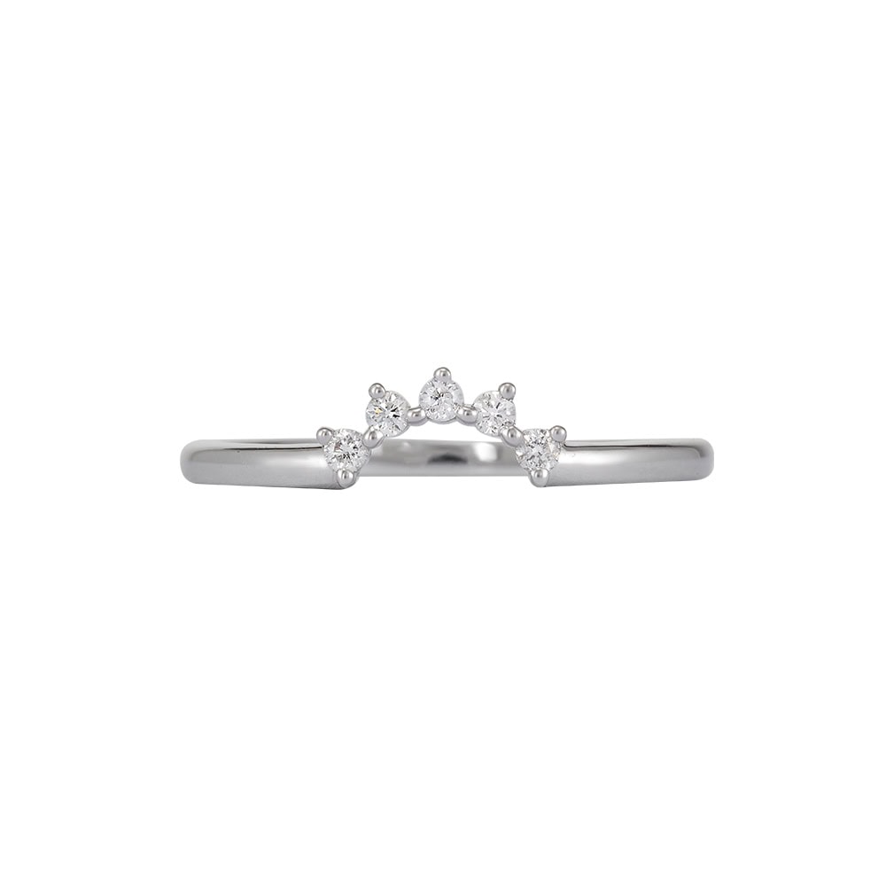 Diamond Stackable Wedding Band - Cassandra