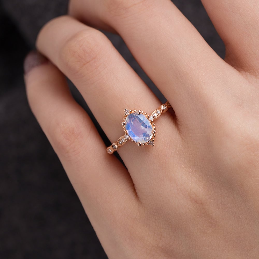 Vintage Moonstone Ring - Catherine - Image 3