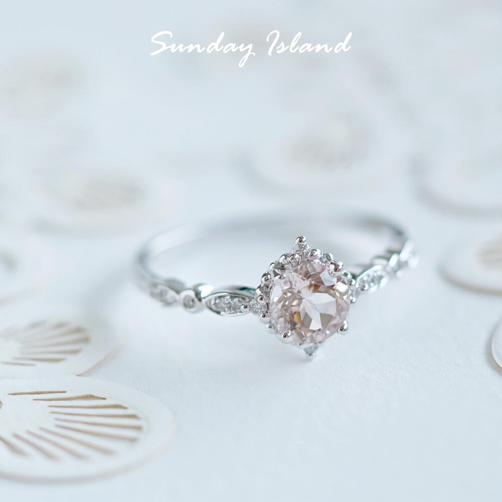 Vintage Morganite Ring - Isabella - Image 10
