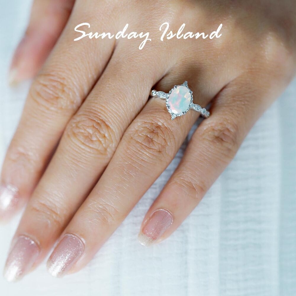 Oval Ethiopian Opal Ring - Clara - Image 7