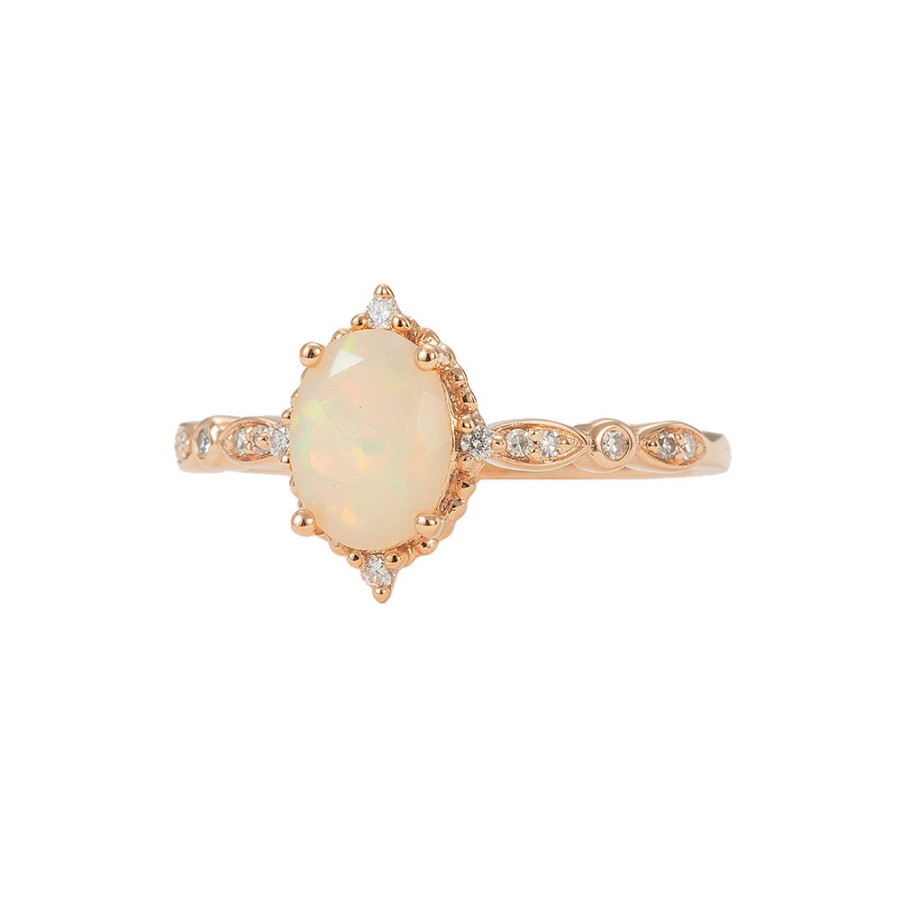 Oval Ethiopian Opal Ring - Clara - Image 2