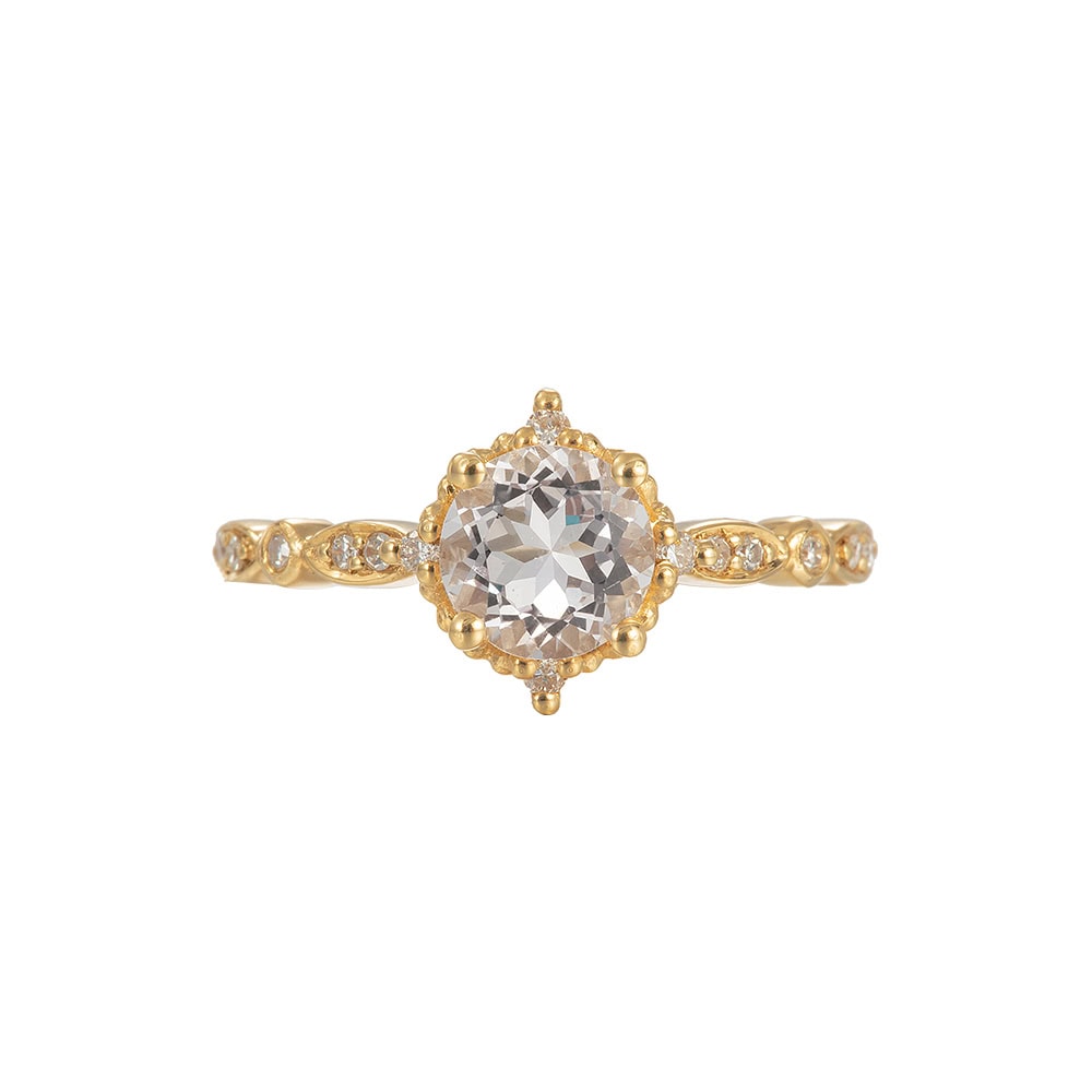 Vintage Morganite Ring - Isabella