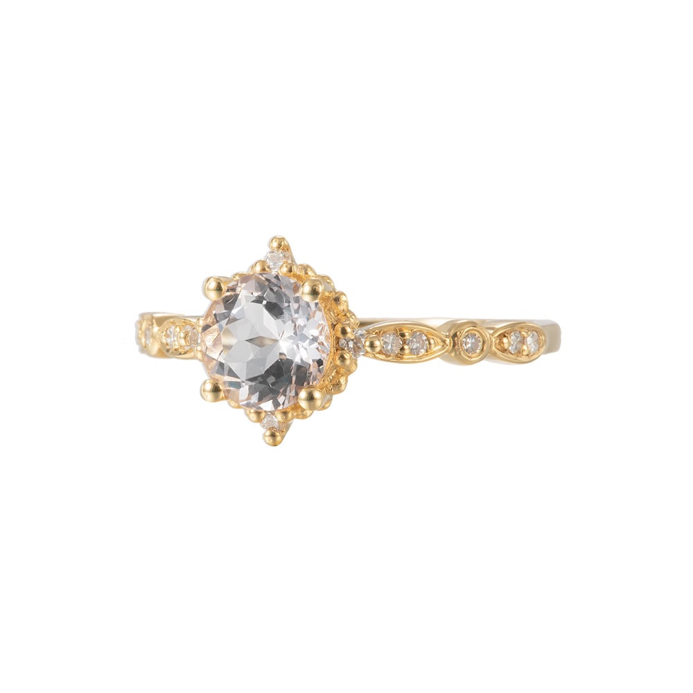 Vintage Morganite Ring - Isabella - Image 2