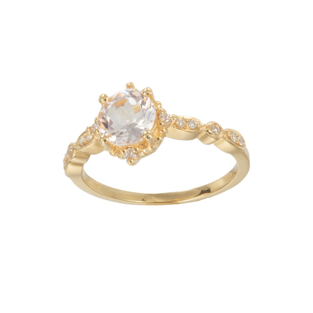Vintage Morganite Ring - Isabella - Image 3