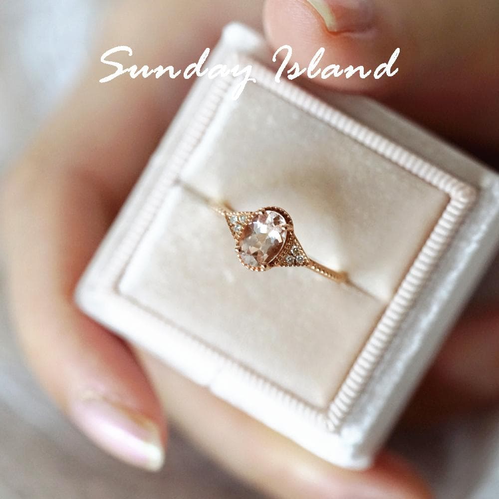 Oval Morganite Ring - Laura - Image 2