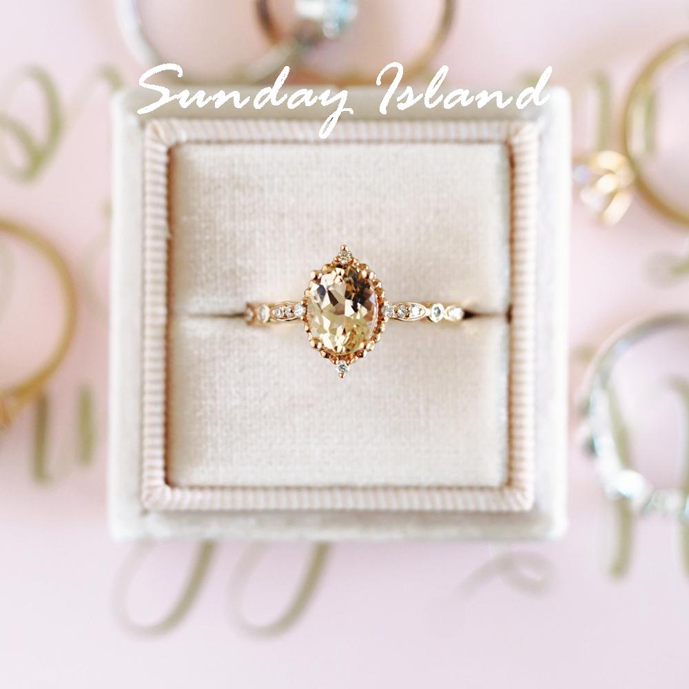 Vintage Oval Morganite Ring - Tiffany - Image 2