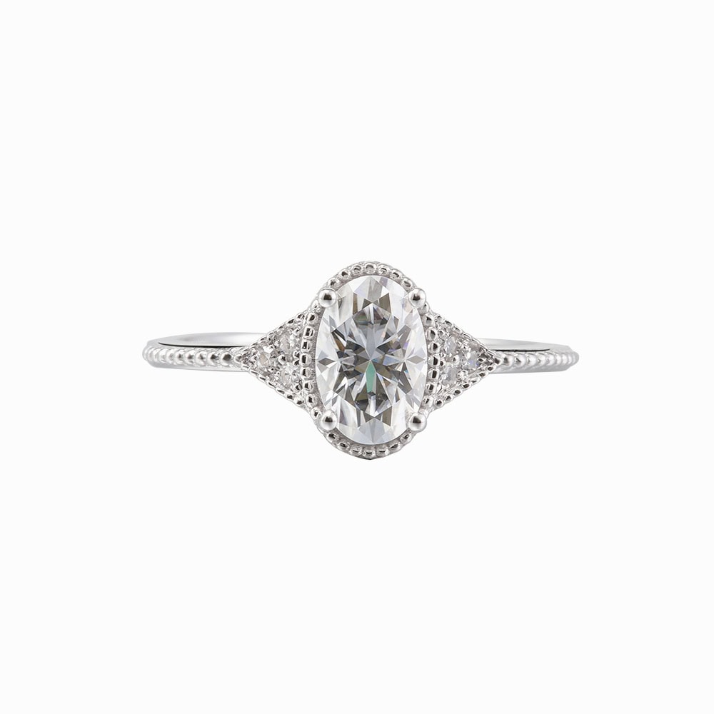 Oval Moissanite Ring - Alexandra