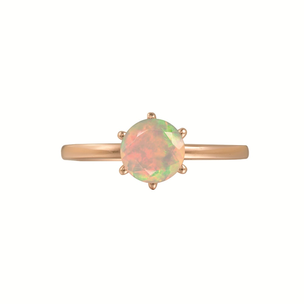 Solitaire Opal Ring - Agnes