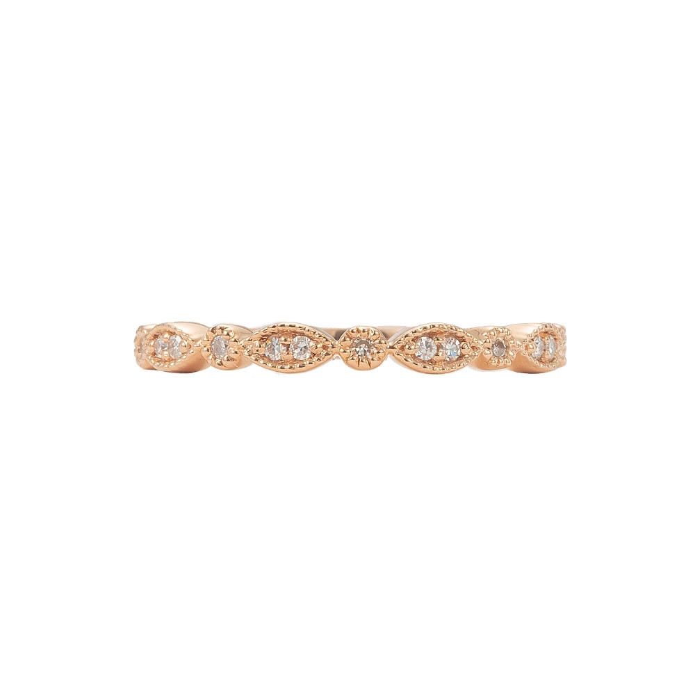 Vintage Diamond Wedding Band - Vera