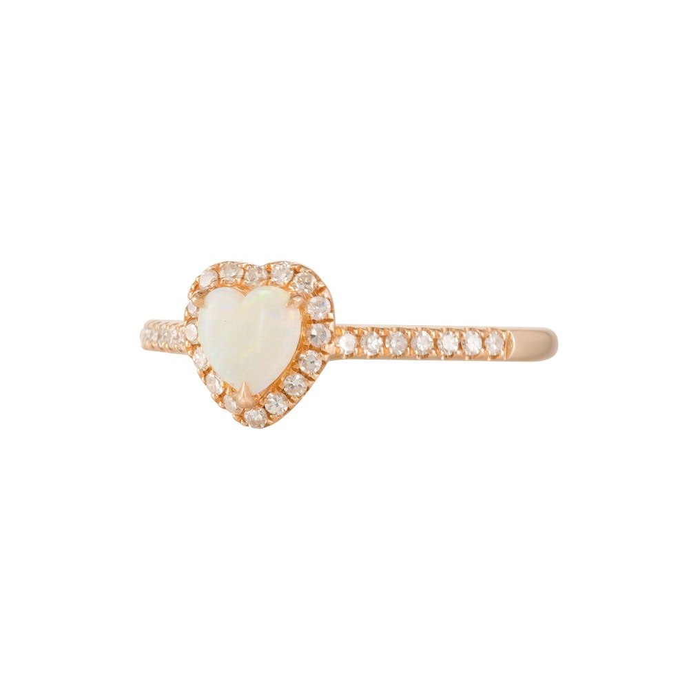 Heart Shape Opal Ring - Melissa - Image 2